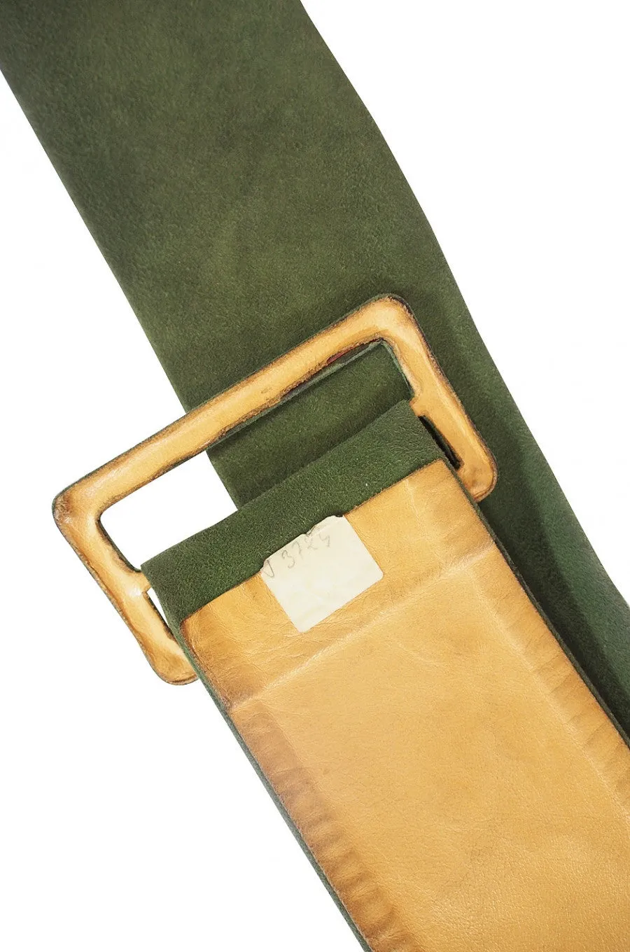 1960s Rare Philippe Venet Green Coat & Belt