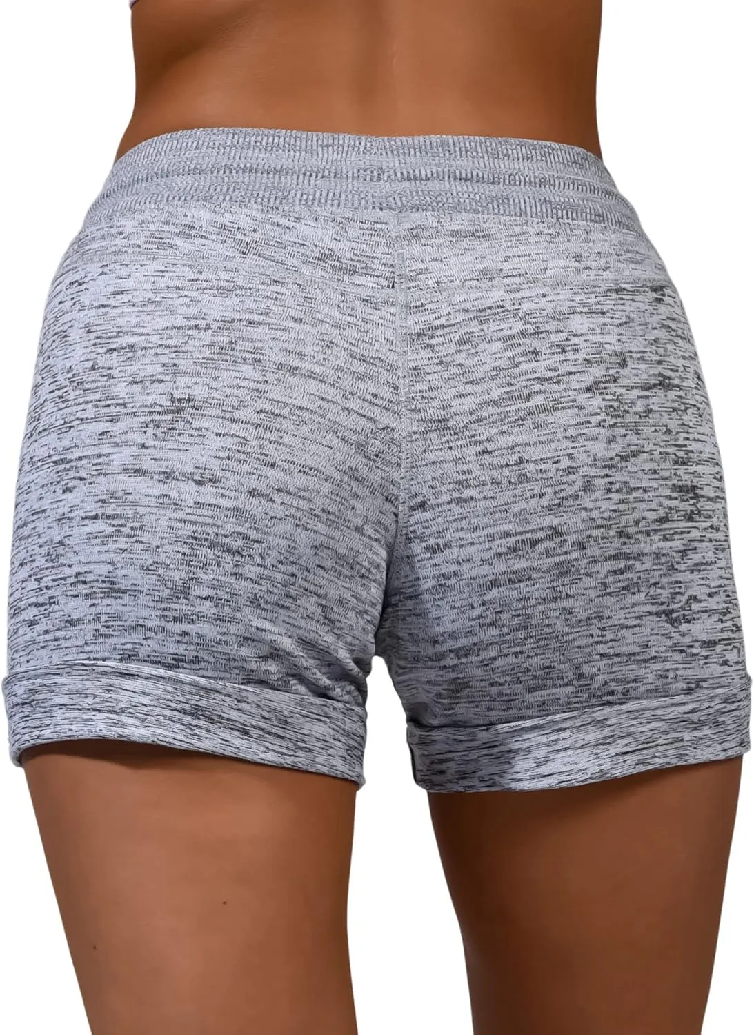 90 Degree By Reflex Womens Soft Sweat Shorts High Waisted Drawstring Lounge Shorts with Pockets