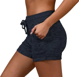 90 Degree By Reflex Womens Soft Sweat Shorts High Waisted Drawstring Lounge Shorts with Pockets