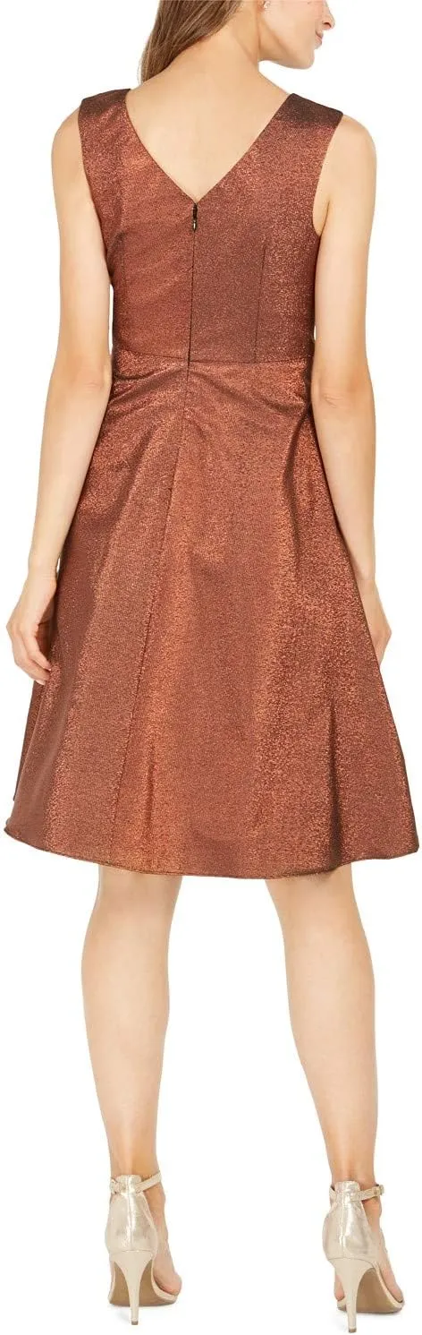 Adrianna Papell Women's Stretch Lame Party Dress