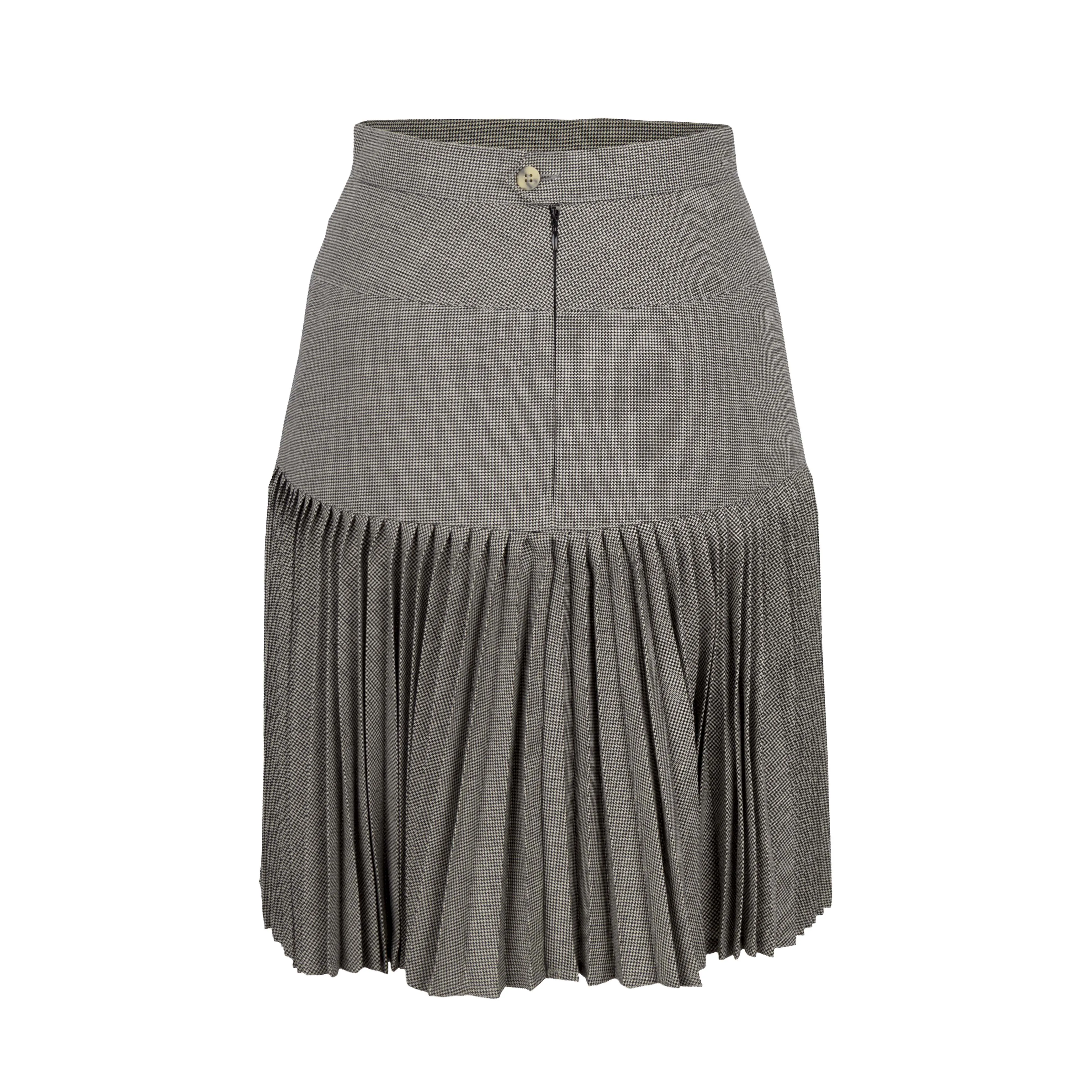 Alaïa Micro Houndstooth Suit & Pleated Skirt - '80s