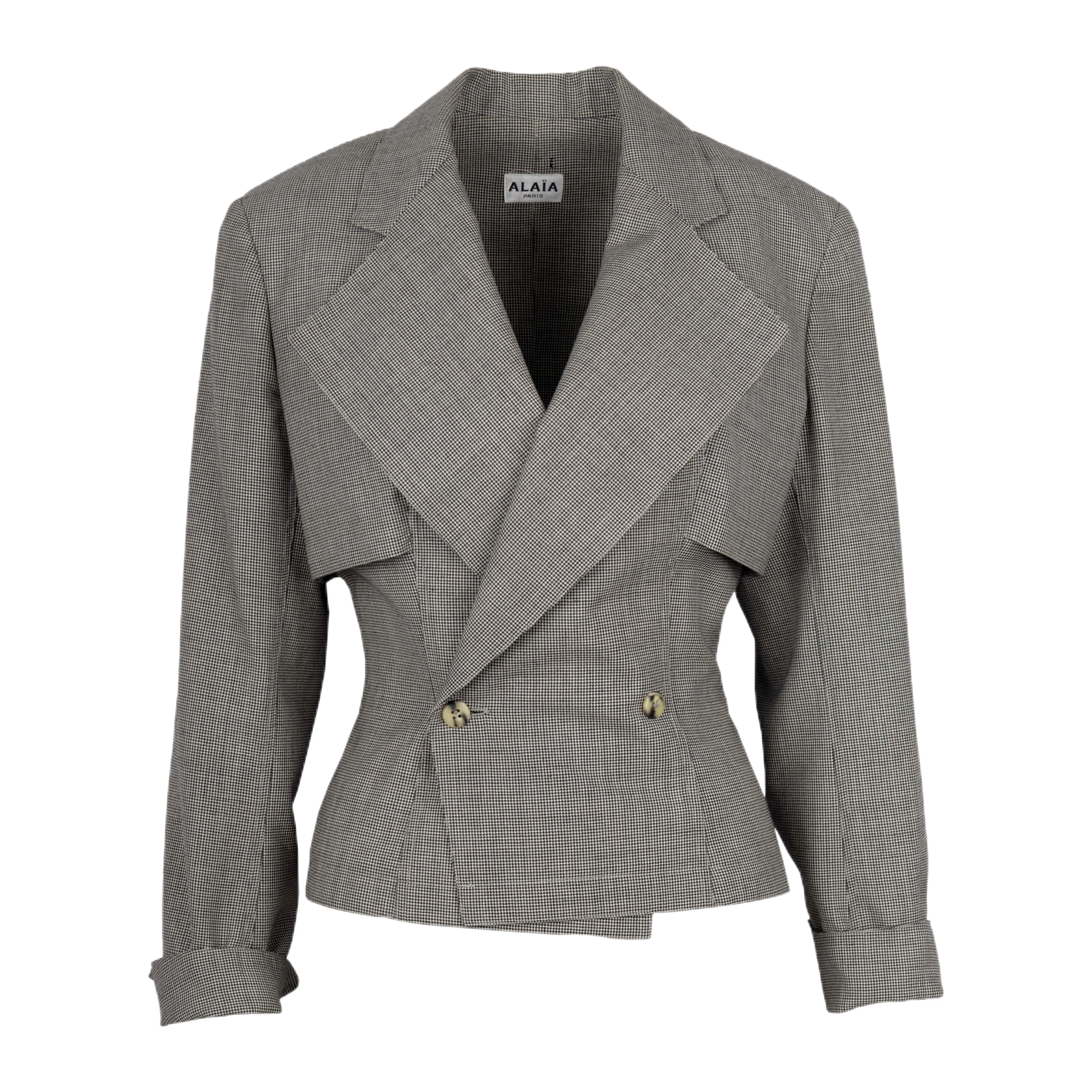 Alaïa Micro Houndstooth Suit & Pleated Skirt - '80s