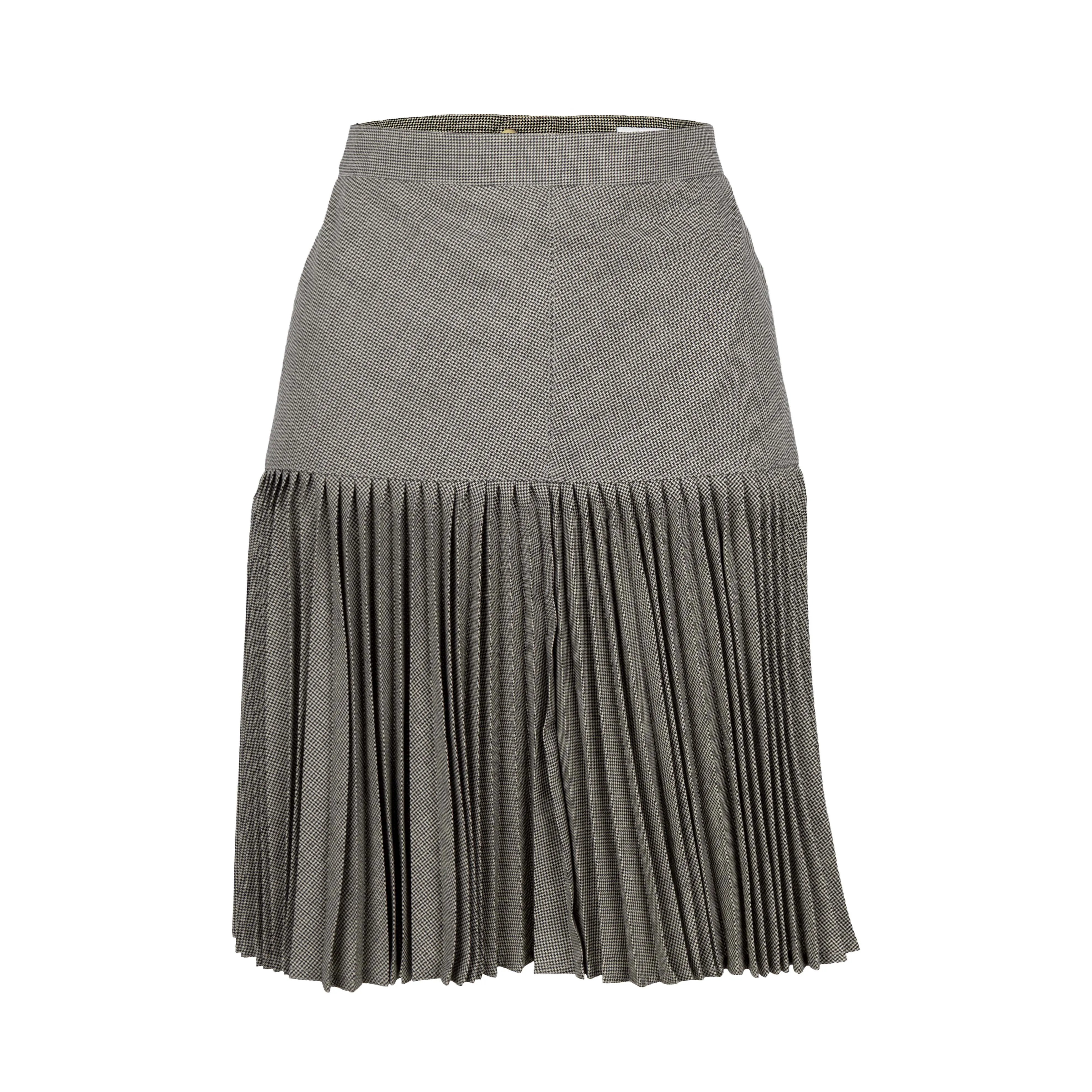 Alaïa Micro Houndstooth Suit & Pleated Skirt - '80s