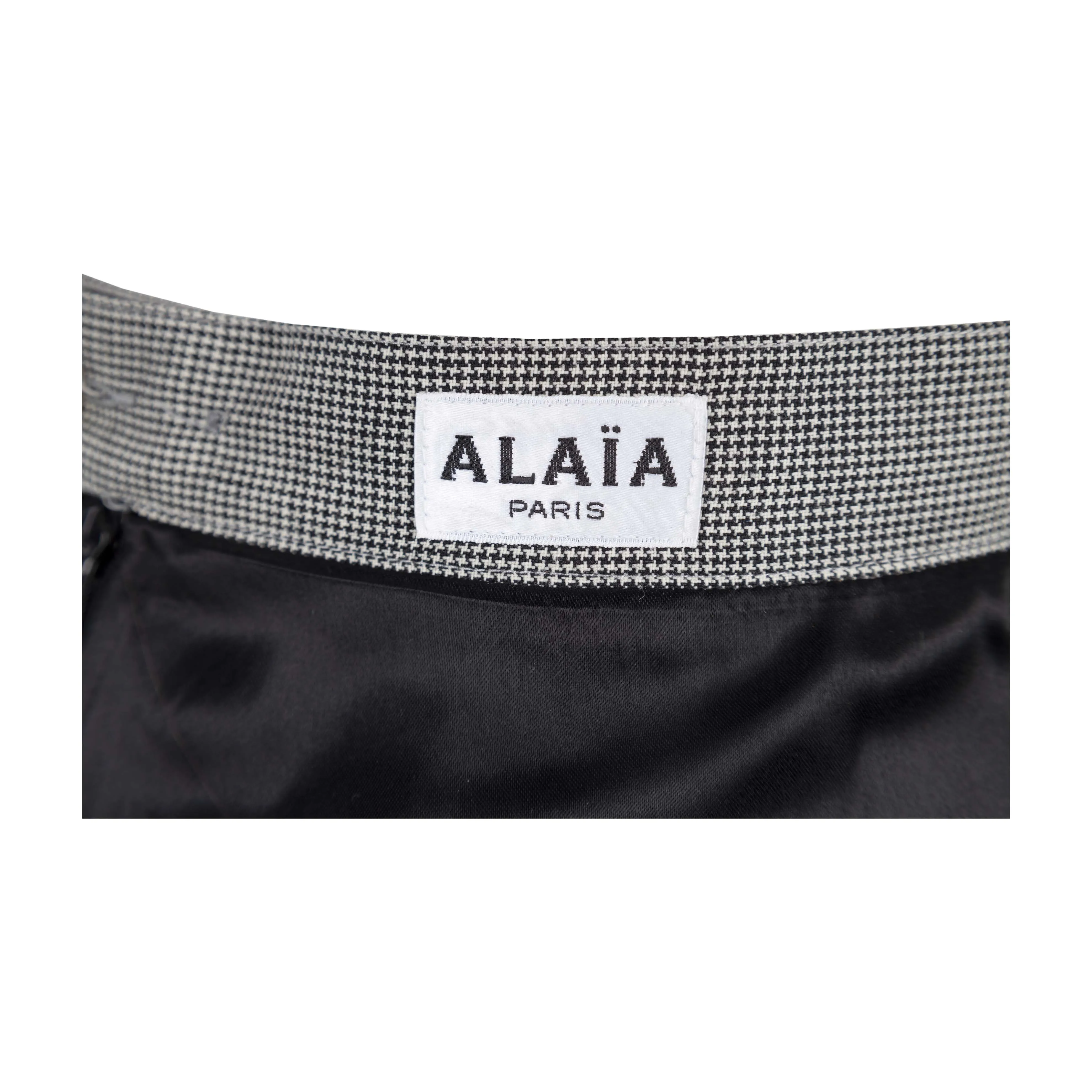 Alaïa Micro Houndstooth Suit & Pleated Skirt - '80s