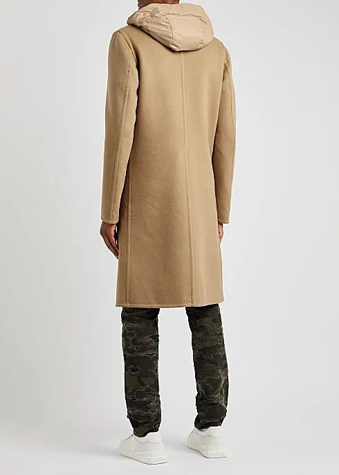 Camel Layered Wool Felt Coat