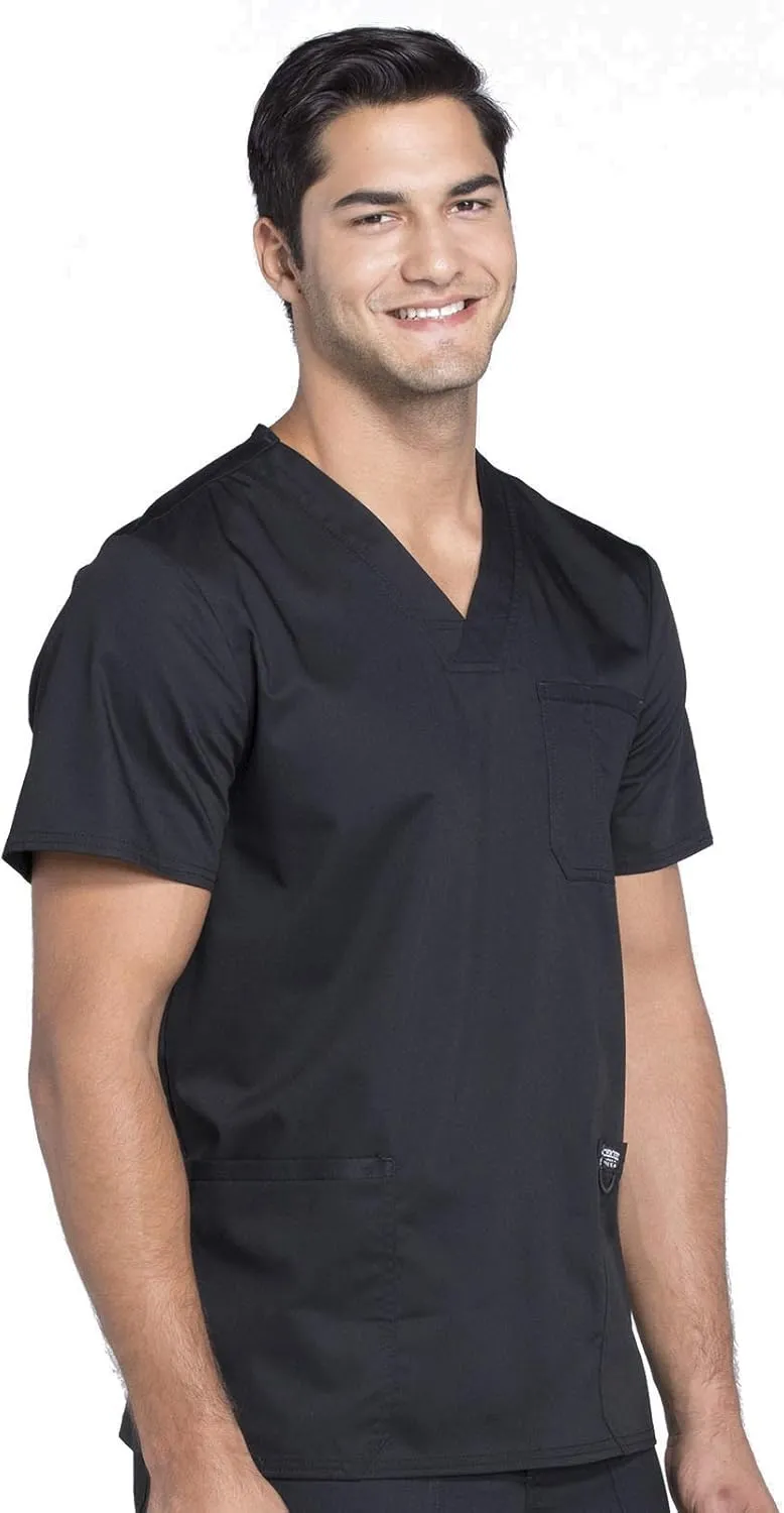 Cherokee V- Neck Men's Scrubs Top with Pockets WW670
