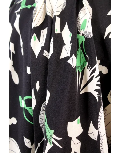 CHRISTIAN DIOR SILK MINI SKIRT