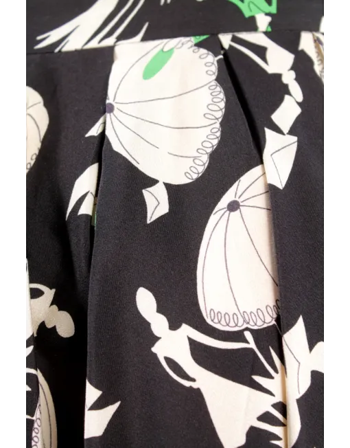 CHRISTIAN DIOR SILK MINI SKIRT