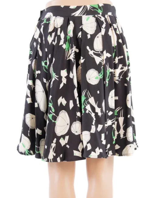 CHRISTIAN DIOR SILK MINI SKIRT