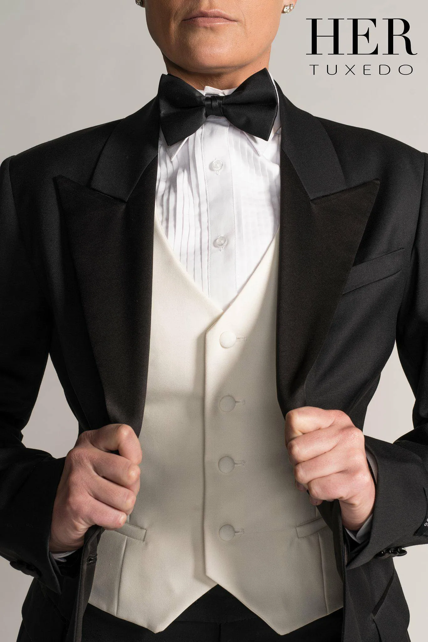 Classic Black Wide Peak Lapel Tuxedo Suit ( Pants with Tuxedo Stripe) (Two Piece)