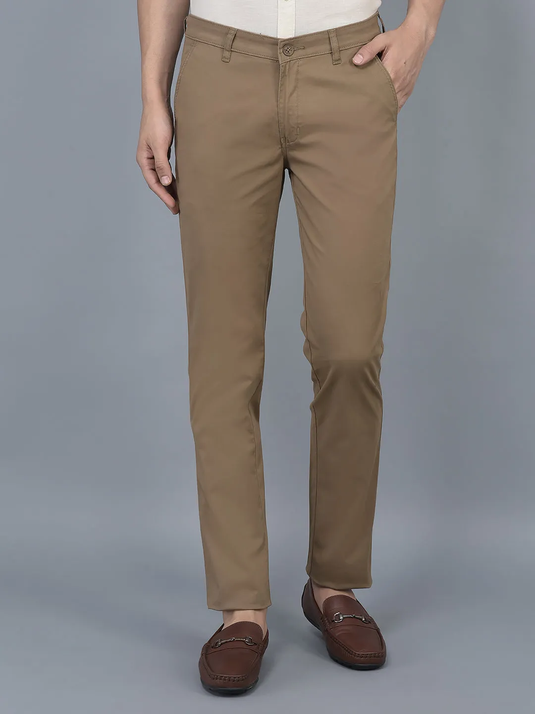Cobb Khaki Slim Fit Chinos