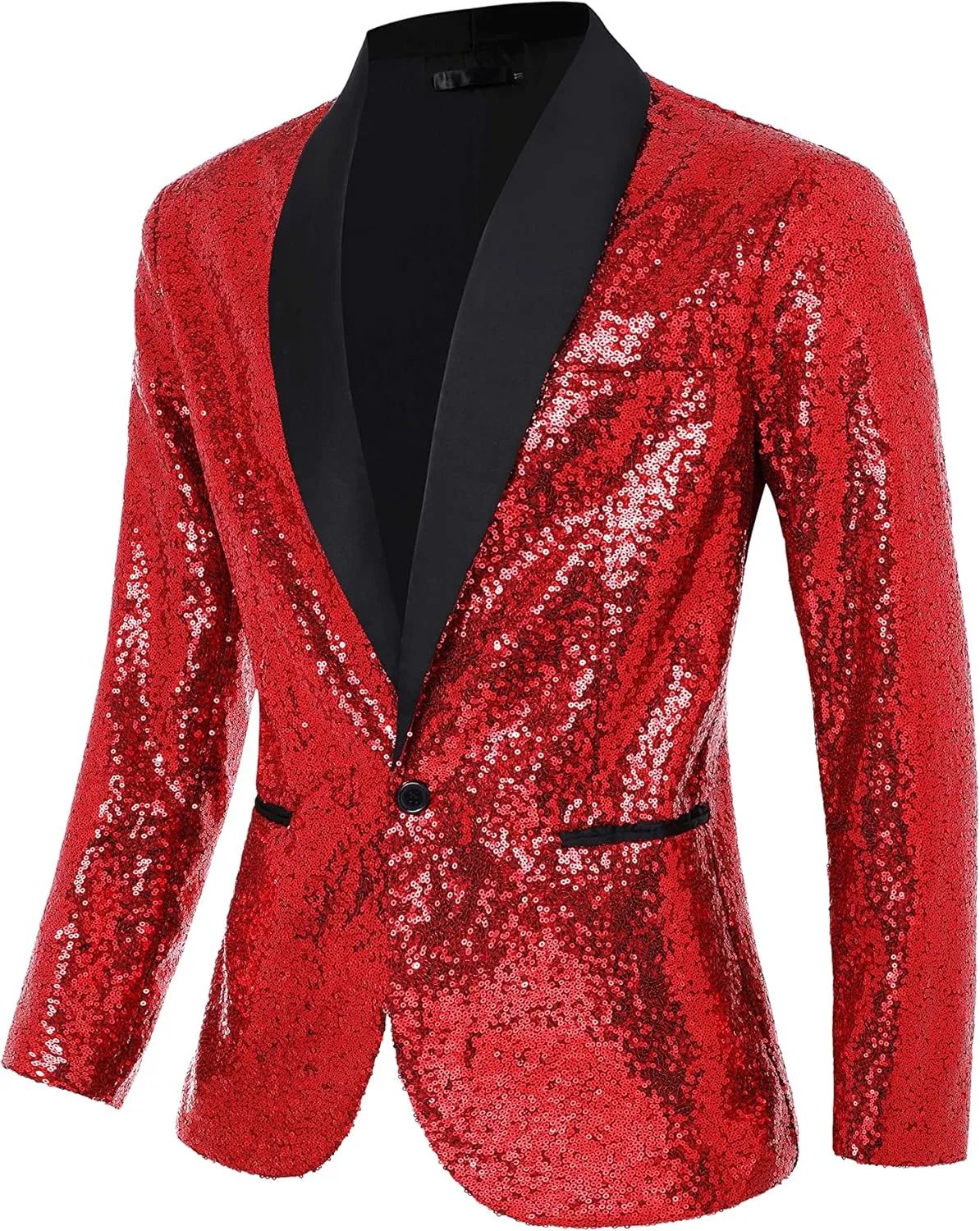 Coucoland Sequin Blazer Men-Tuxedo Jacket Sequin Suit Men Sport Coats