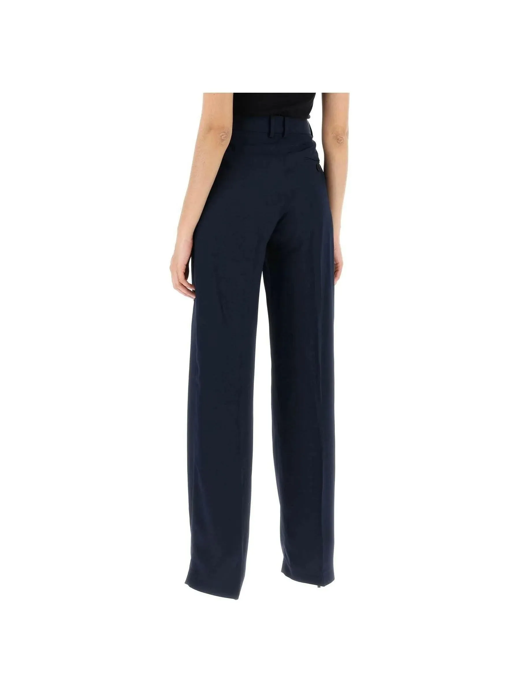 Crepe Wide Leg Pants