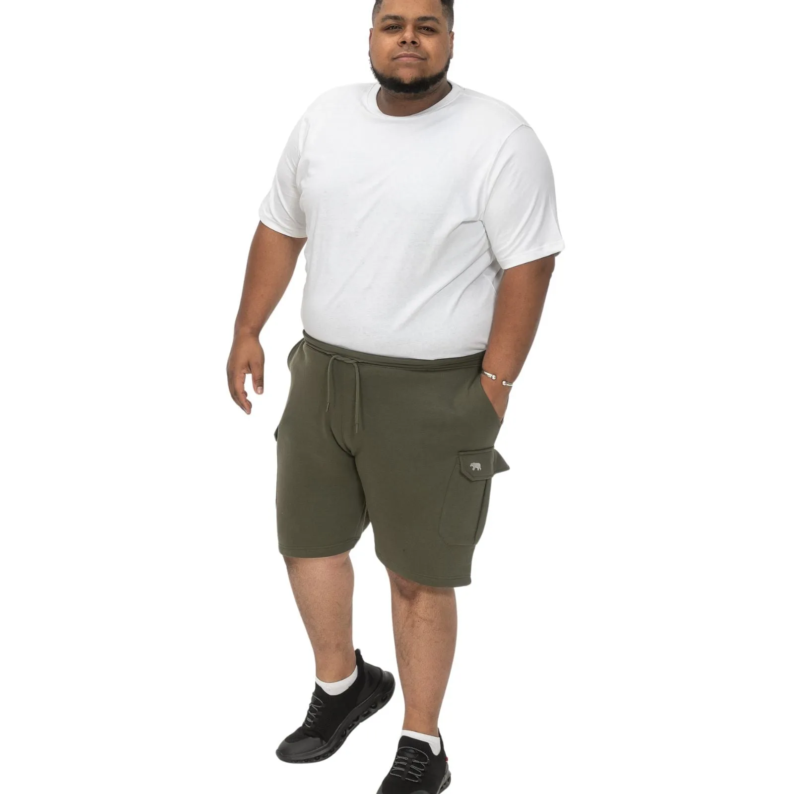 D555 Mens Wigan Big & Tall Fleece Cargo Shorts