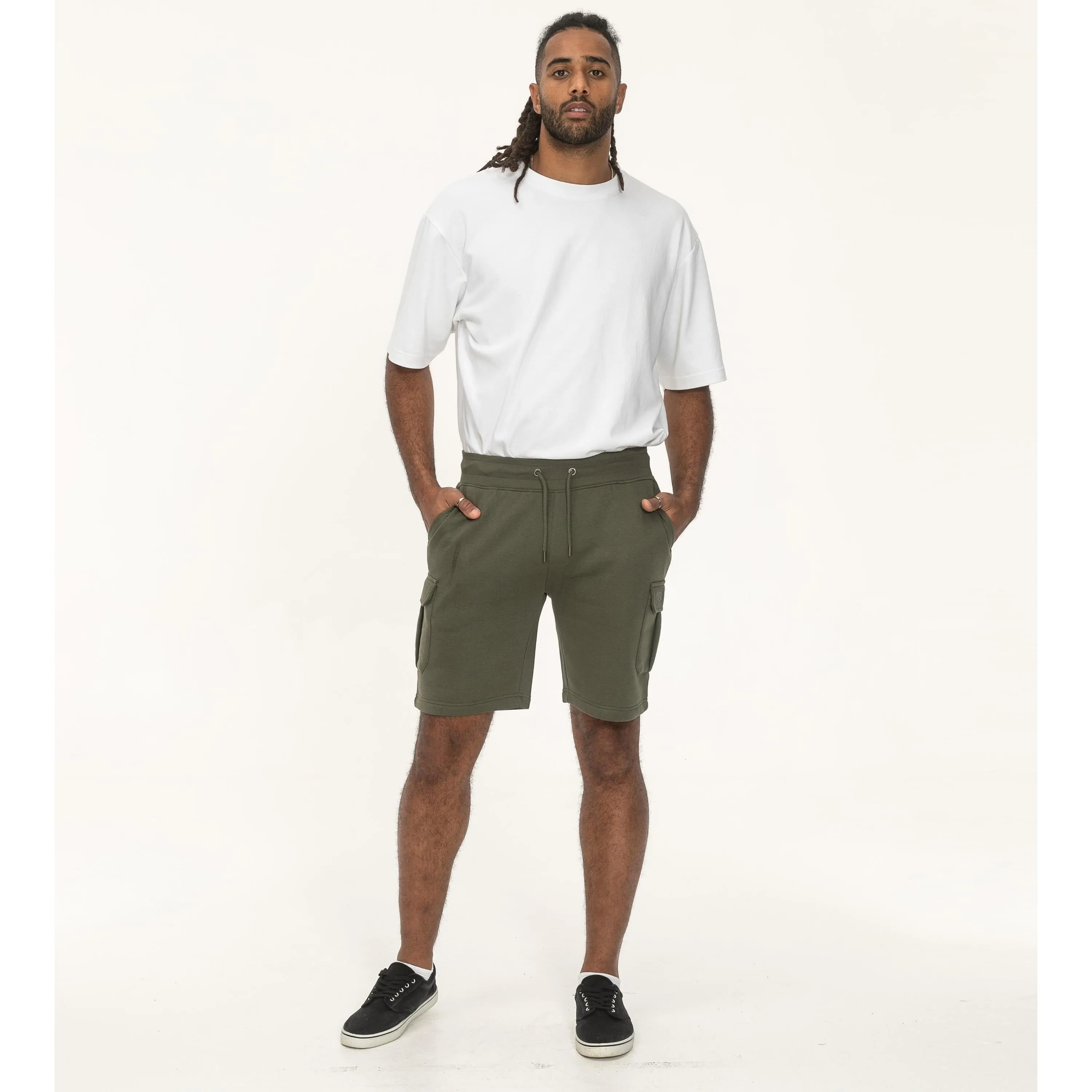 D555 Mens Wigan Big & Tall Fleece Cargo Shorts