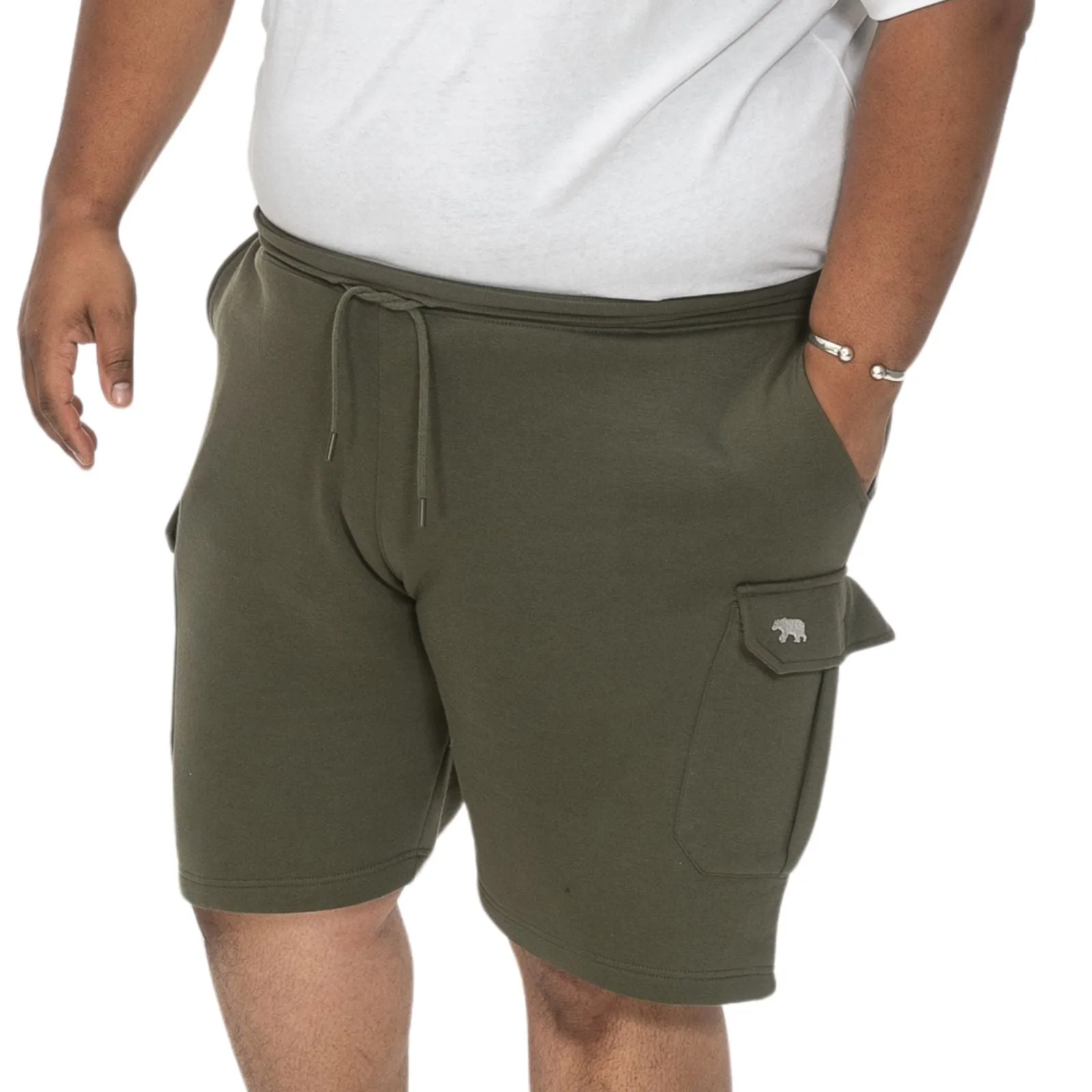 D555 Mens Wigan Big & Tall Fleece Cargo Shorts