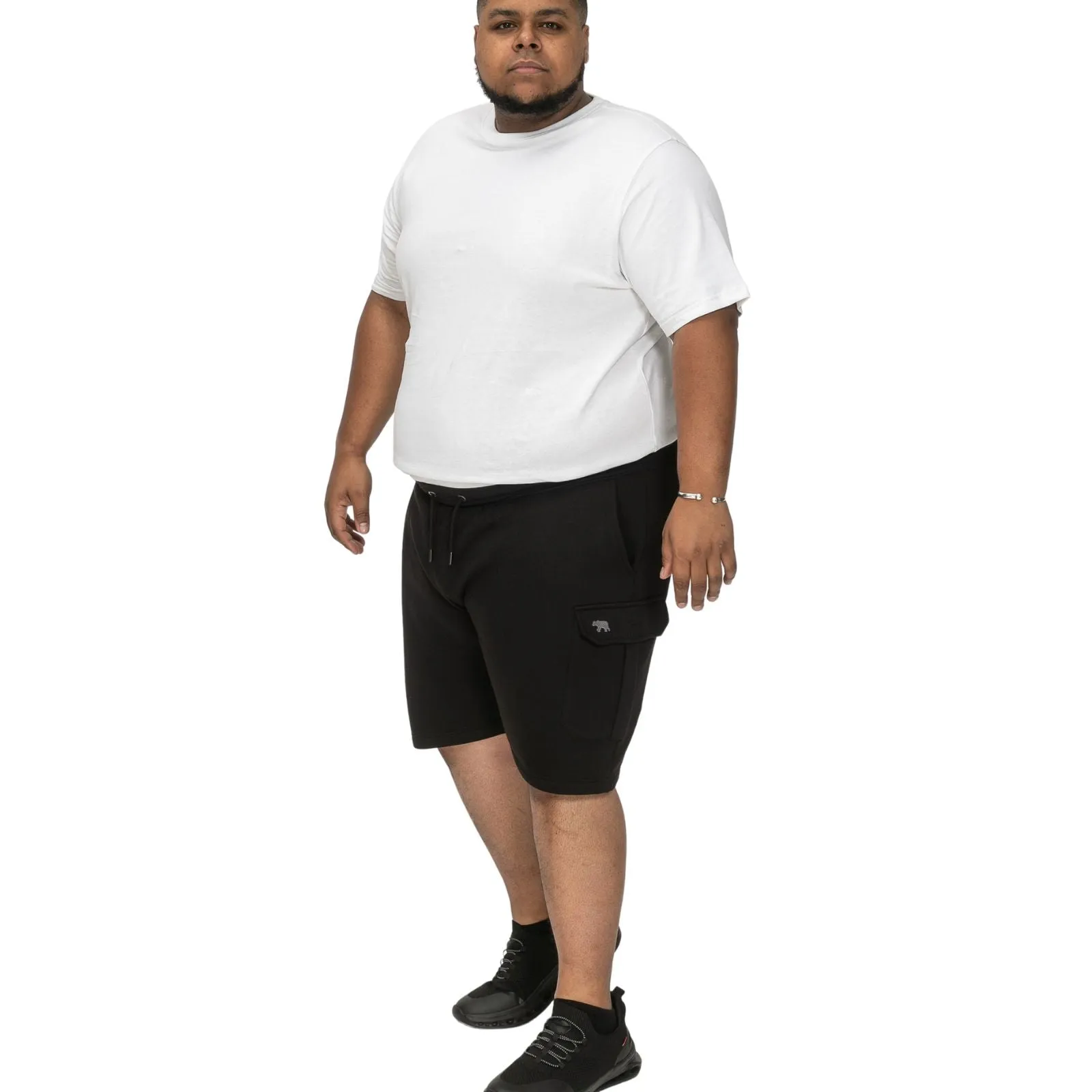 D555 Mens Wigan Big & Tall Fleece Cargo Shorts