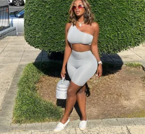 Doing Me One Shoulder Jumpsuit
