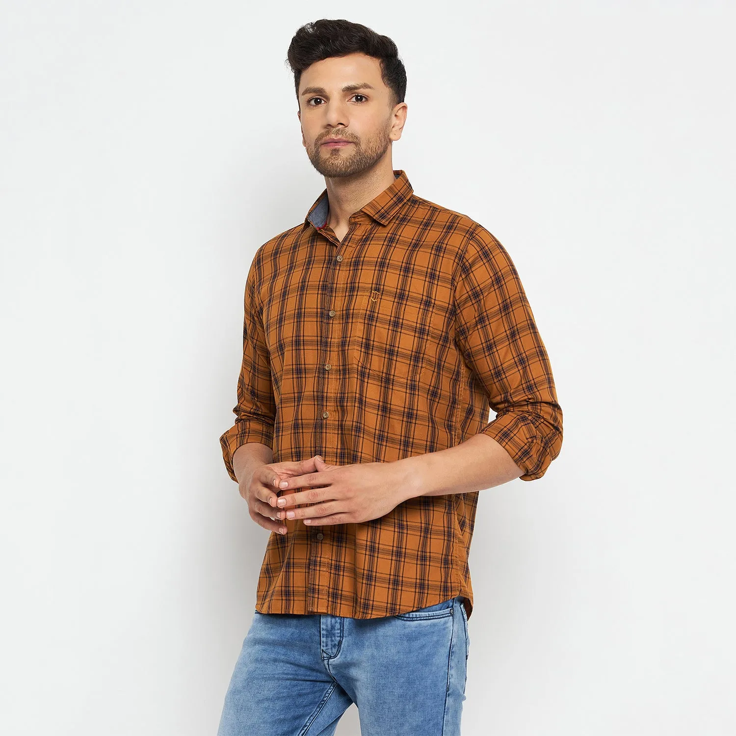 Duke Stardust Men Full Sleeve Cotton Shirts (SD8CKTDQ)