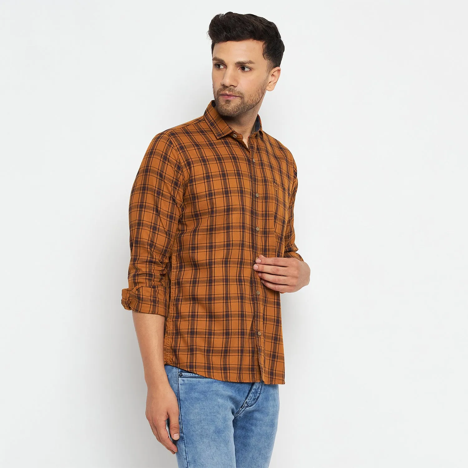 Duke Stardust Men Full Sleeve Cotton Shirts (SD8CKTDQ)