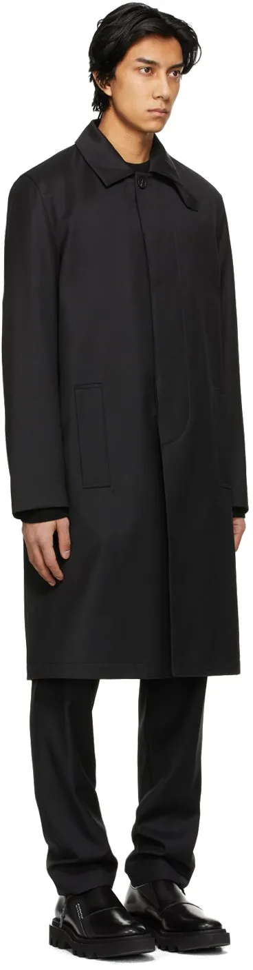 Givenchy Black Patch Trench Coat