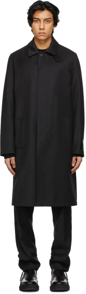 Givenchy Black Patch Trench Coat