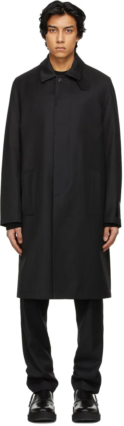 Givenchy Black Patch Trench Coat