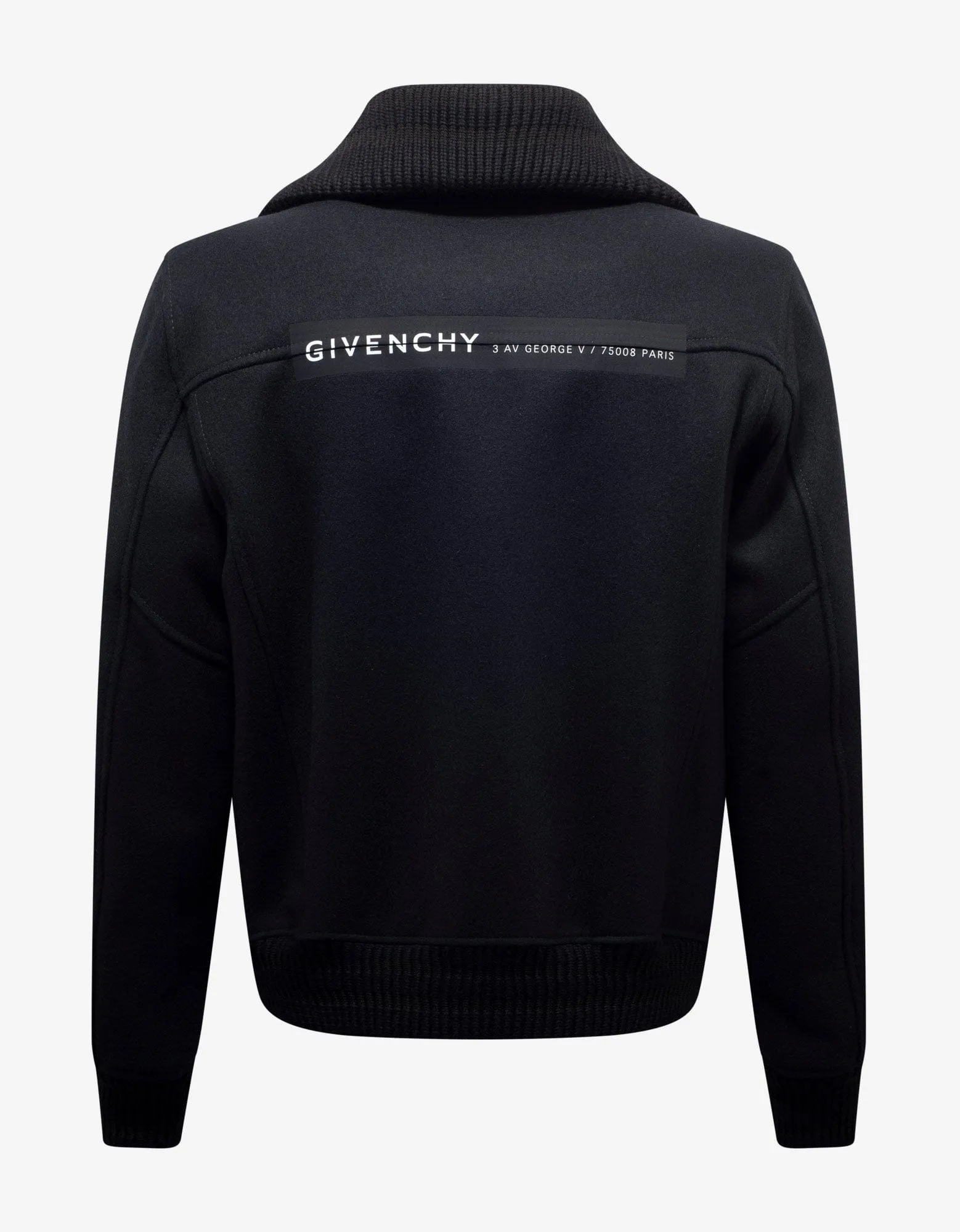 Givenchy Black Wool Bomber Jacket