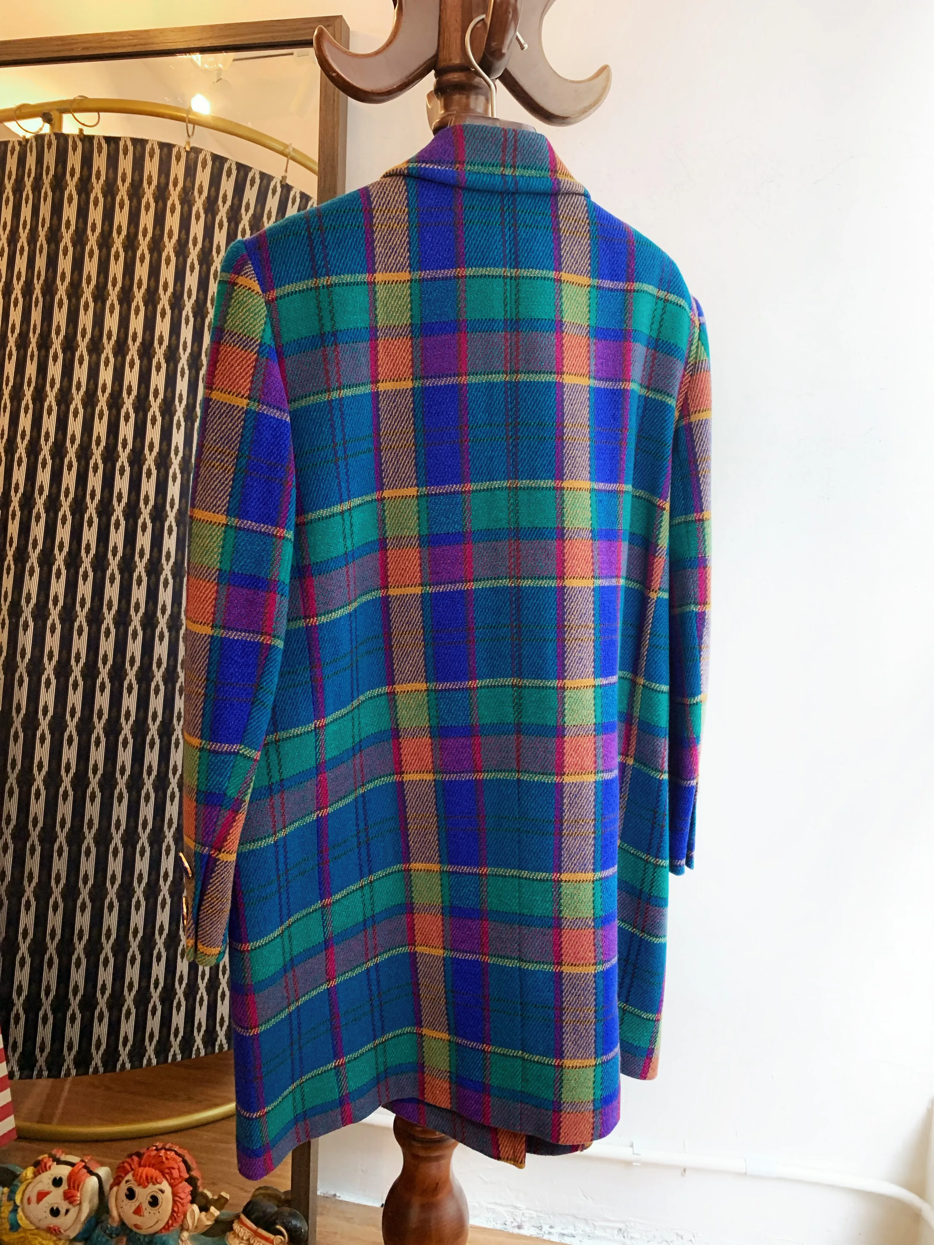 Givenchy Checked Pattern Coat