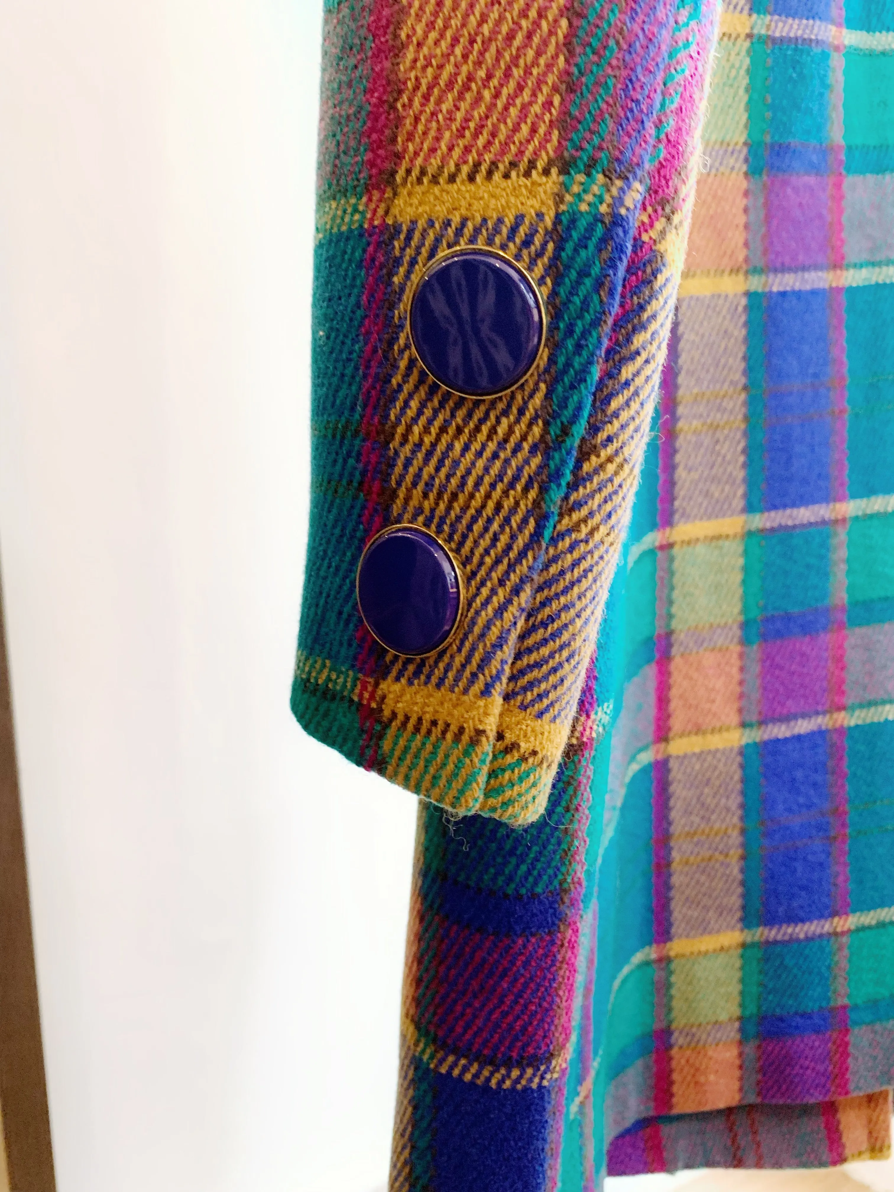 Givenchy Checked Pattern Coat