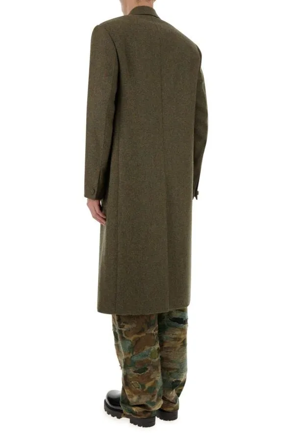 GIVENCHY | Khaki wool oversize coat