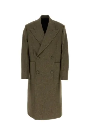 GIVENCHY | Khaki wool oversize coat
