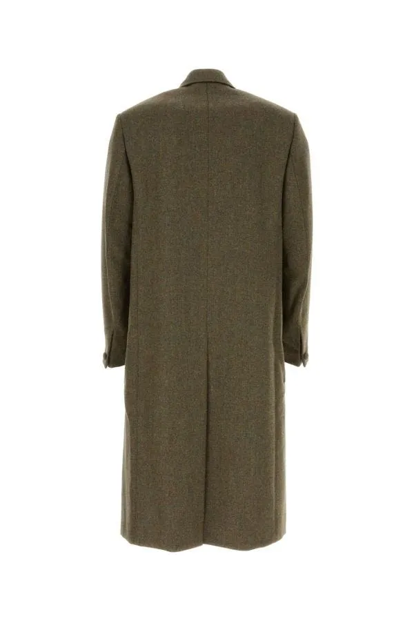 GIVENCHY | Khaki wool oversize coat