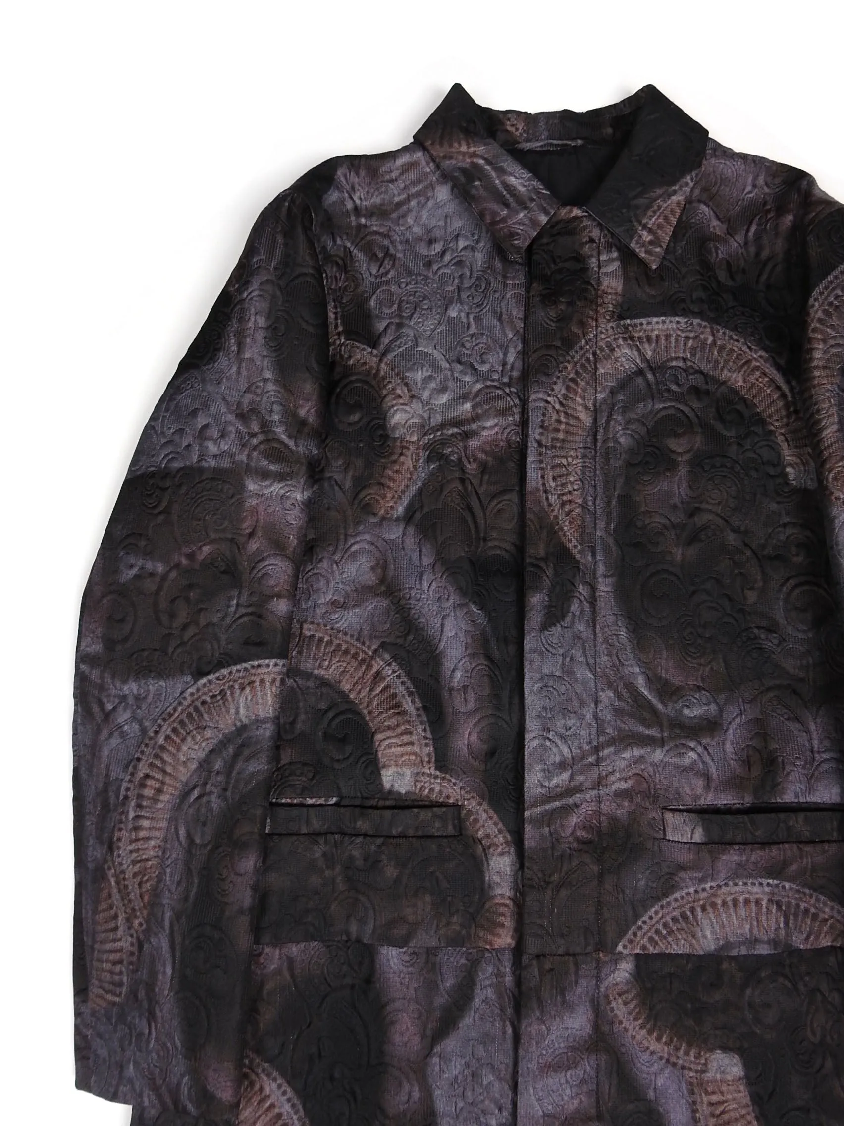Givenchy Silk Virgin Mary Coat Size 48