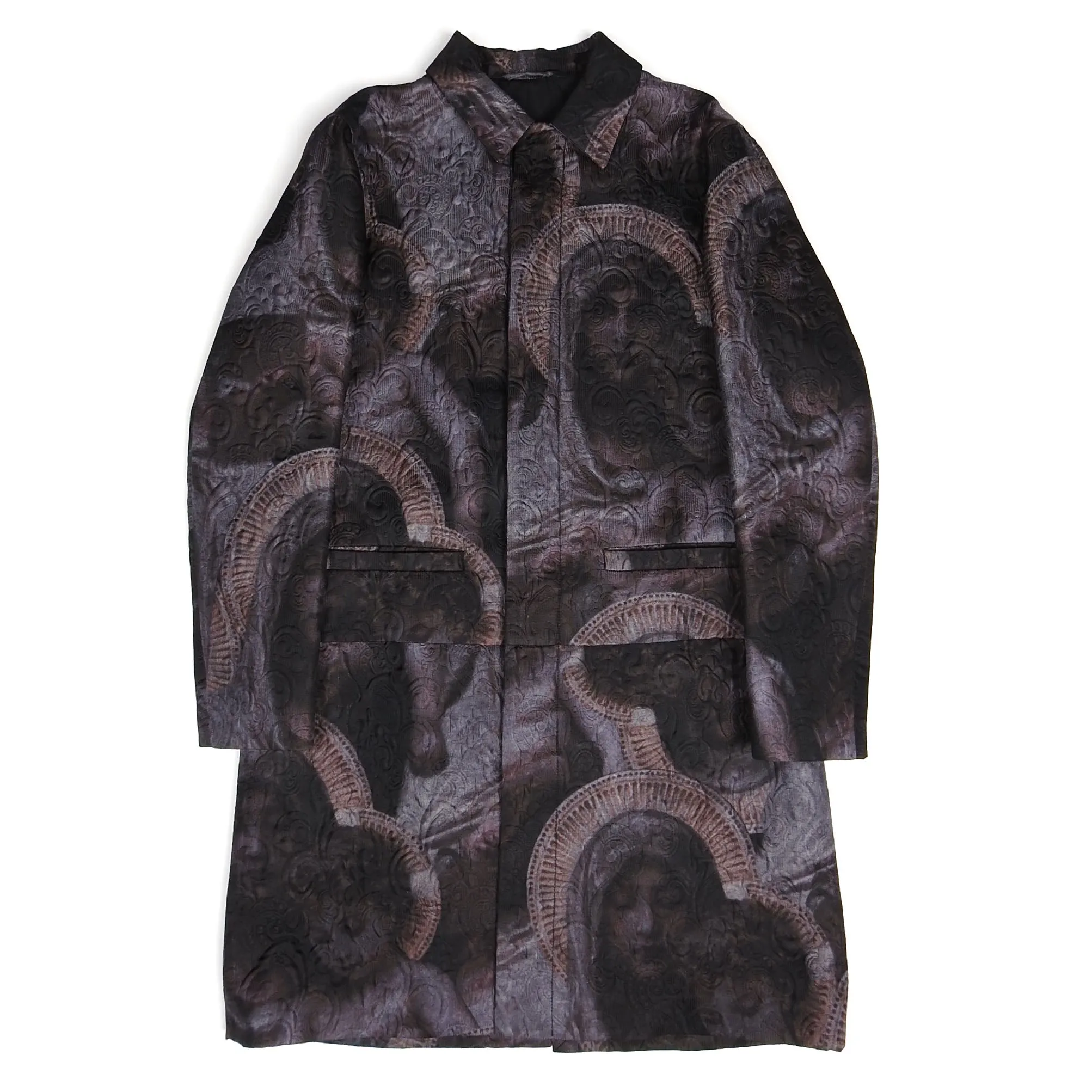 Givenchy Silk Virgin Mary Coat Size 48