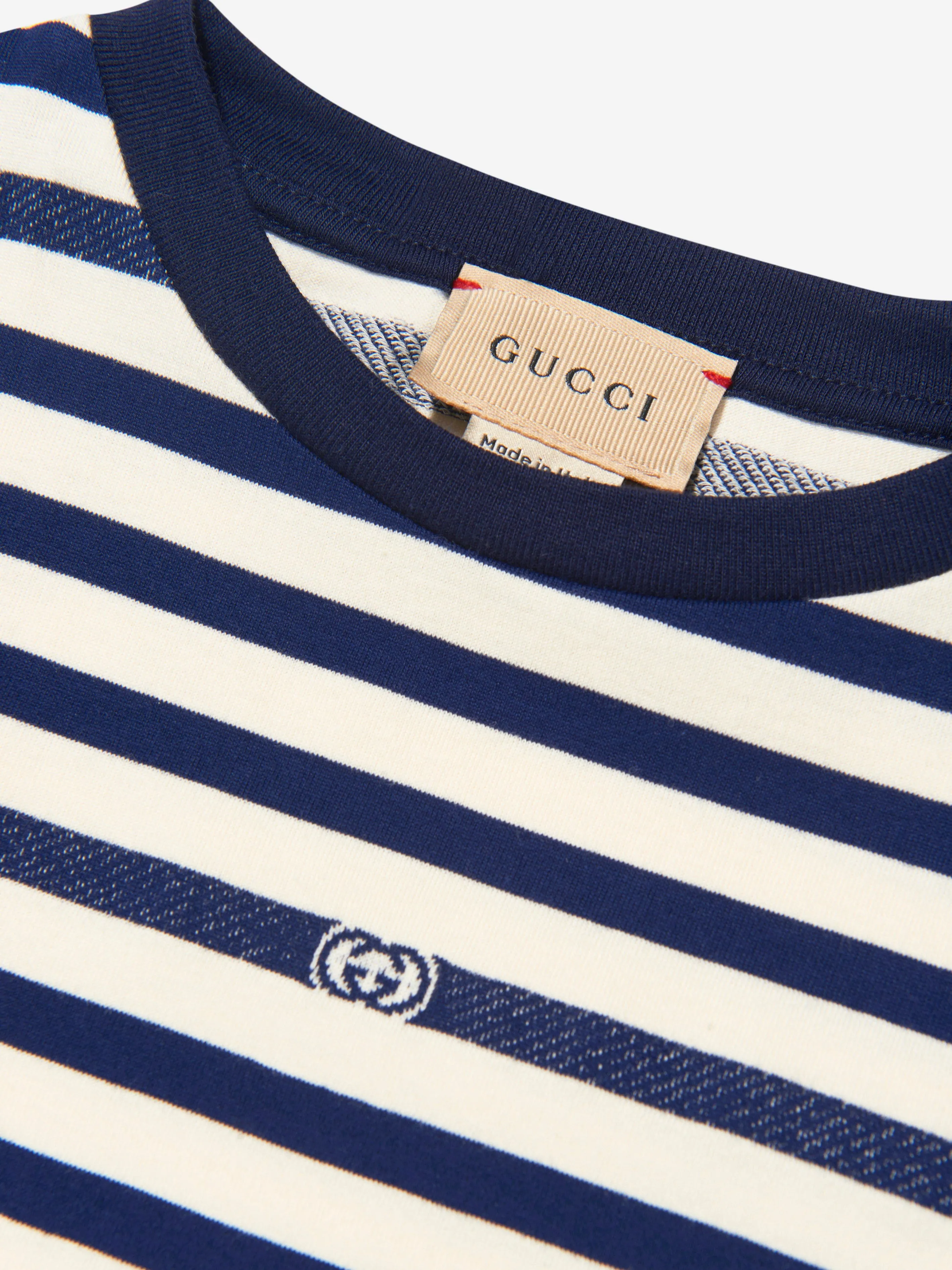 Gucci Boys Striped Logo T-Shirt