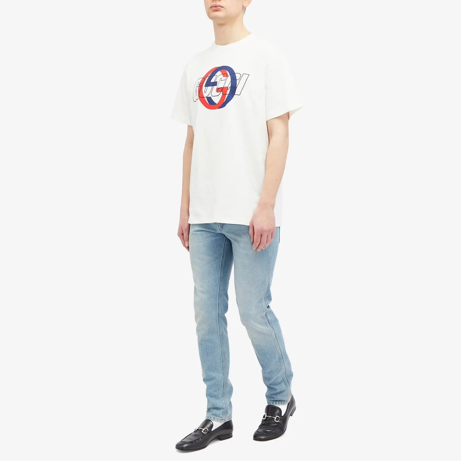 Gucci Interlocking Graphic Logo T-Shirt, Sunlight