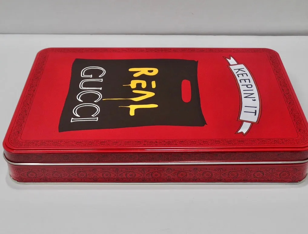 Gucci X Angela Hicks Limited Edition White Cotton 'Keepin It Real' T Shirt   Tin