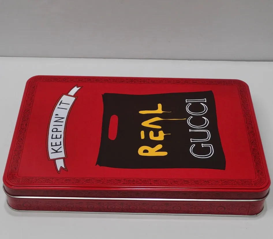 Gucci X Angela Hicks Limited Edition White Cotton 'Keepin It Real' T Shirt   Tin
