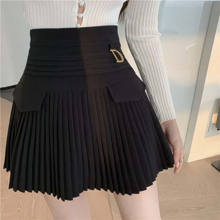 Lady D Pleated Tennis Mini Skirt