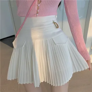 Lady D Pleated Tennis Mini Skirt