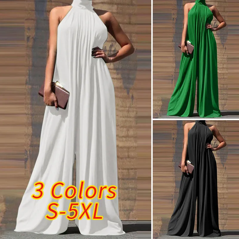 Loose Button Up  Jumpsuits