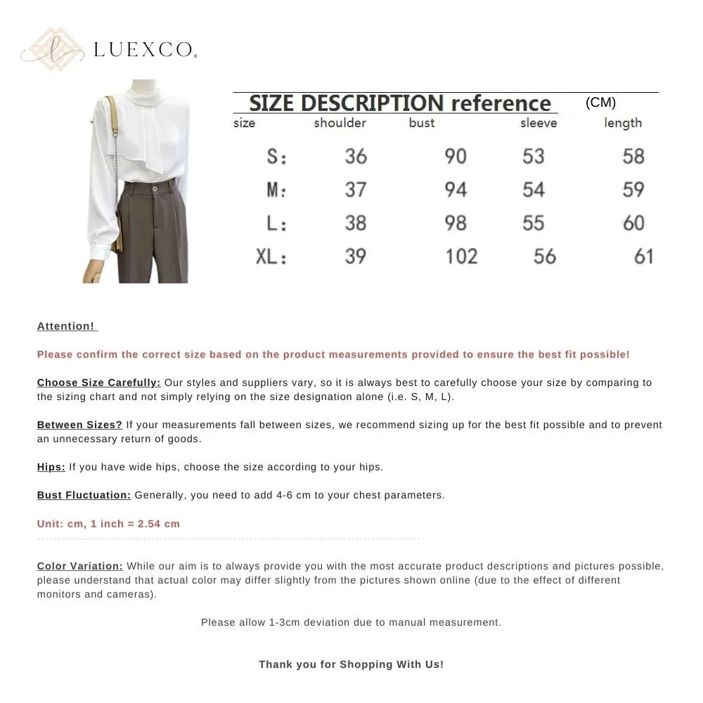 Luexco Prim Chic Blouse French Satin Beaded Top
