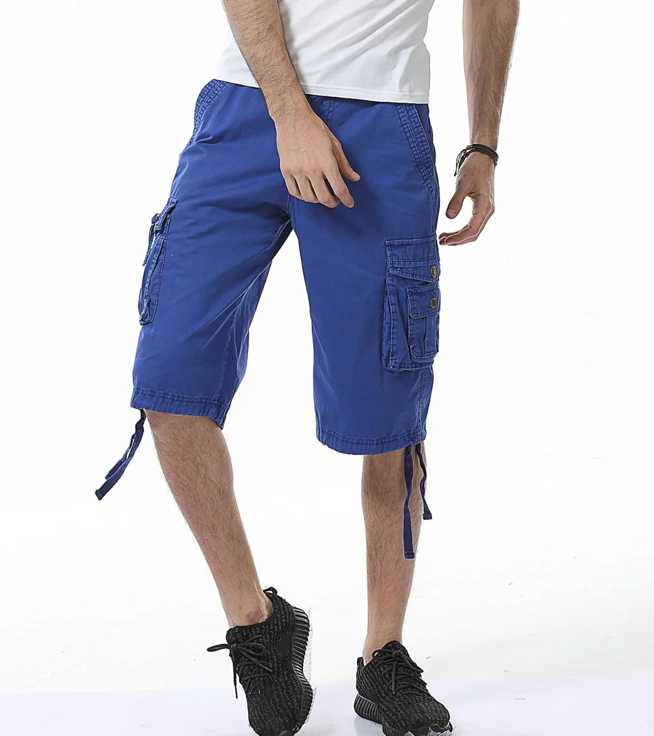 Mens Cargo Shorts Cotton Multi-Pocket Outdoor Camouflage Cargo Shorts