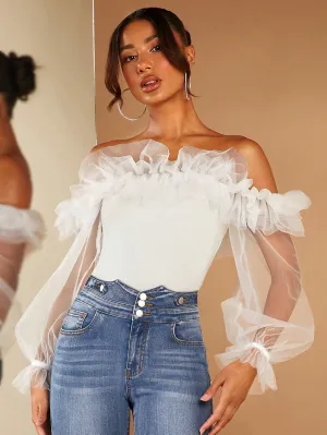 Off Shoulder Top - White