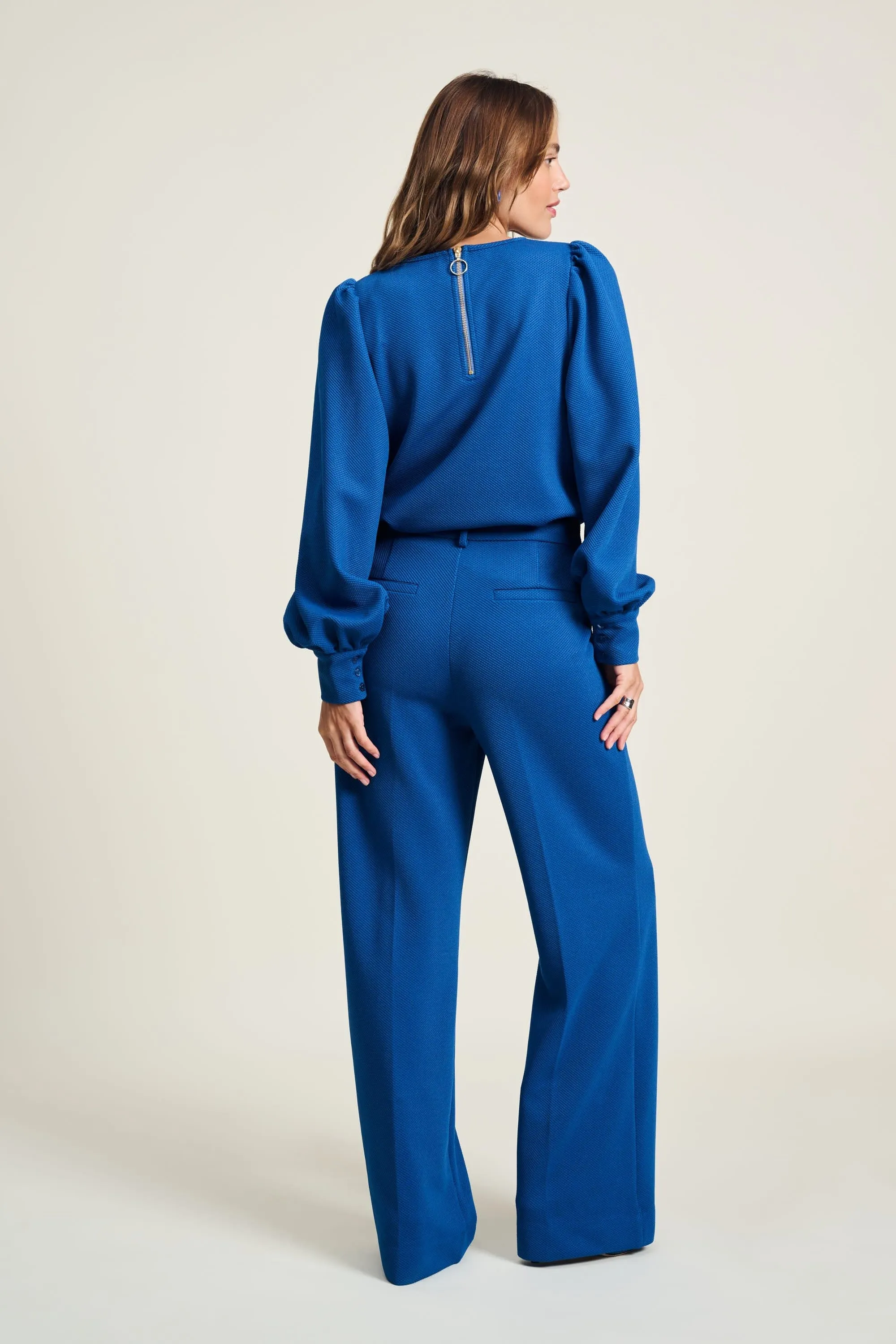 PANTS - Wide Leg Mid Blue