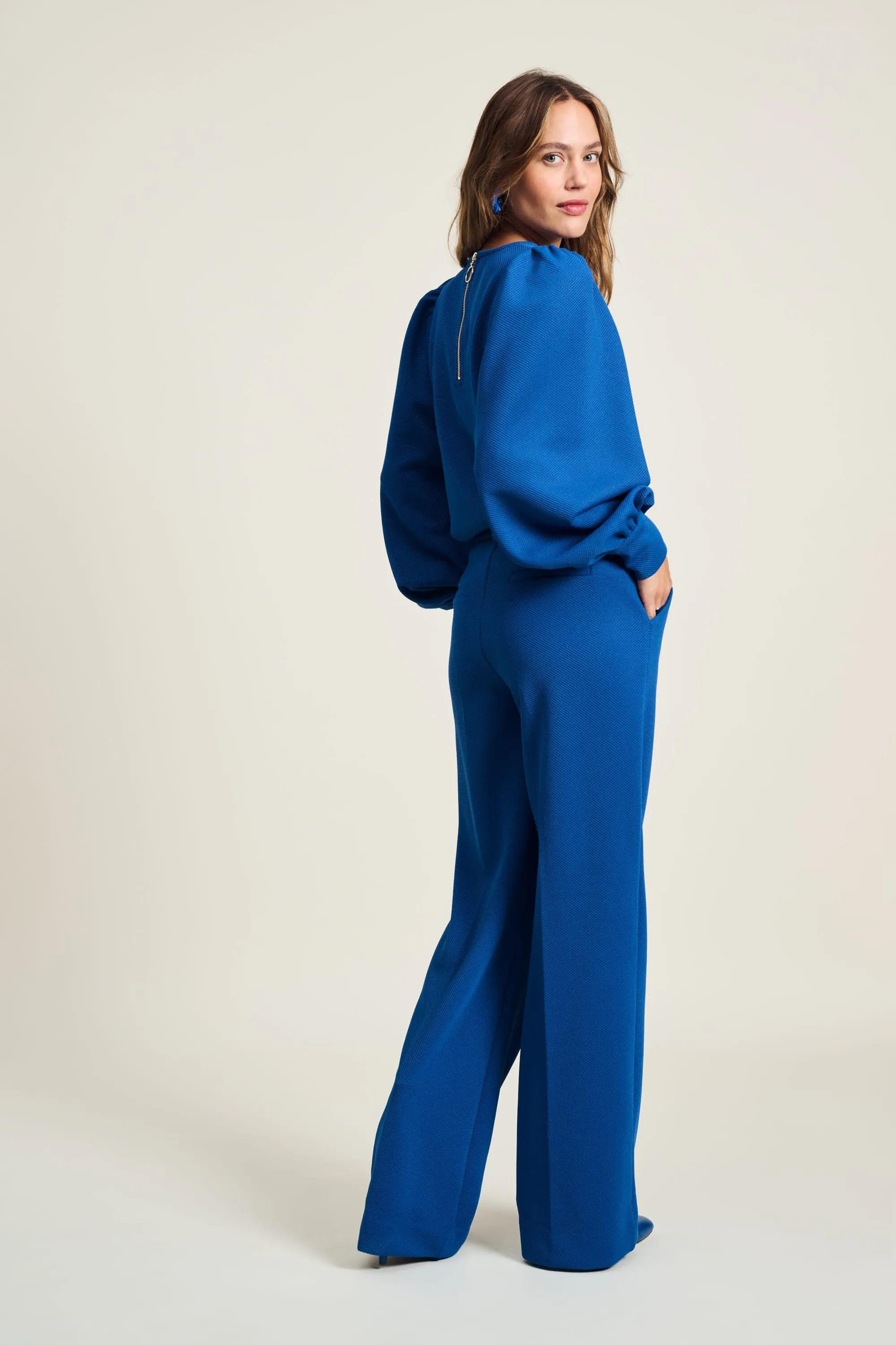 PANTS - Wide Leg Mid Blue