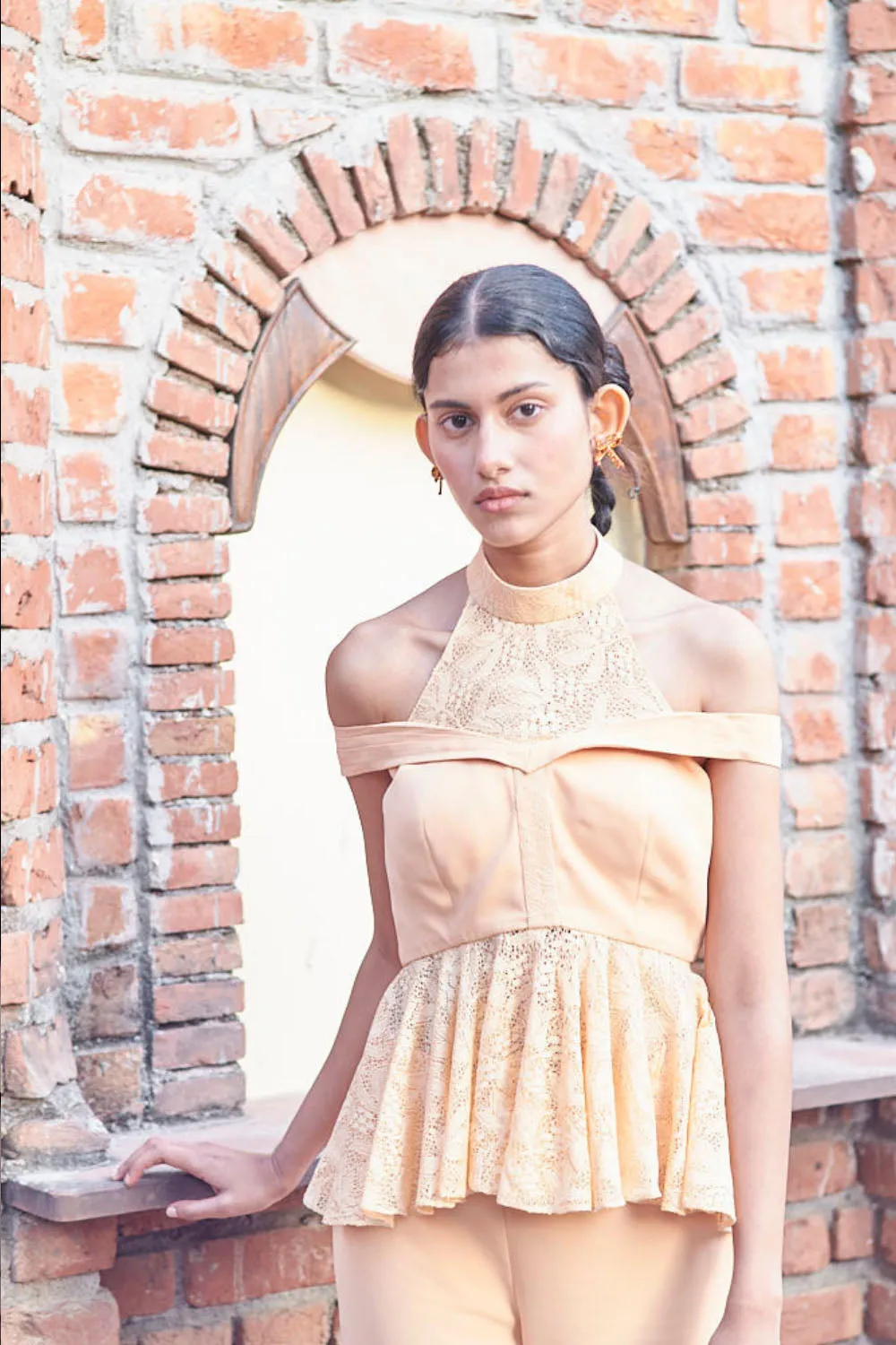 PEACHY OFF SHOULDER SET