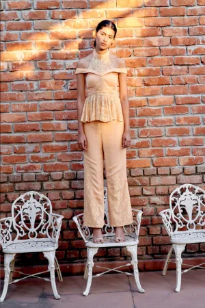 PEACHY OFF SHOULDER SET