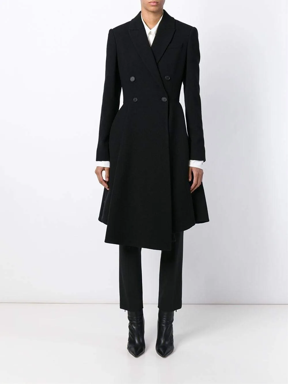 Peplum Drape Bottom Coat